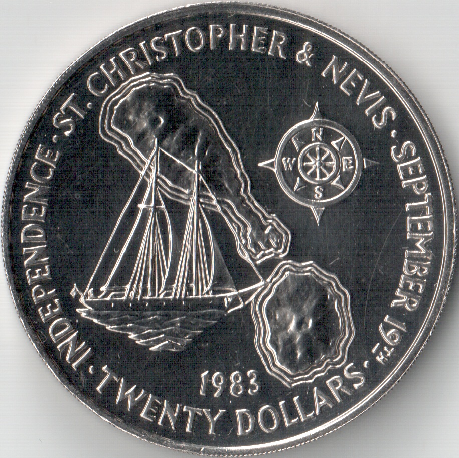 20$ 1983 St Christopher Nevis